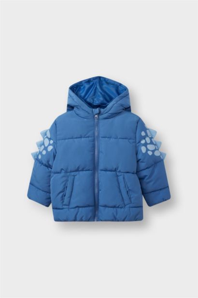 Baby Boy Zipper Hooded Puffer Jacket