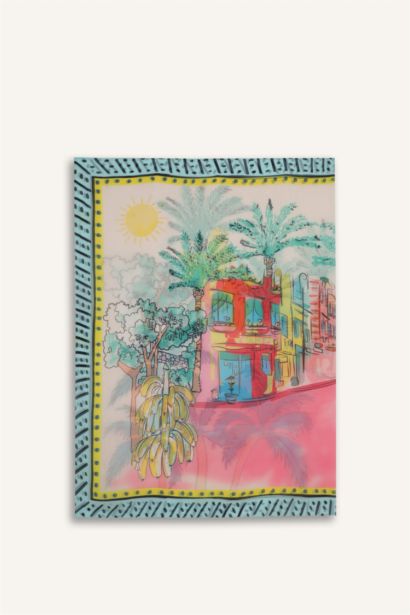 Fall in Love Regular Fit Tropical Patterned Chiffon Pareo Beachwear