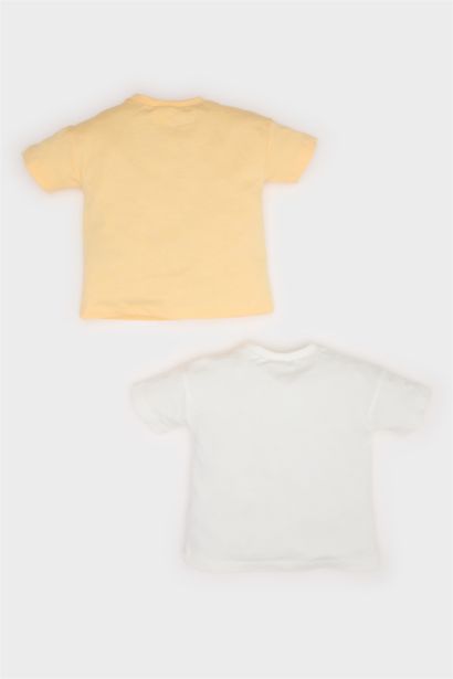 Baby Boy Dinosaur Printed Cotton 2 Piece T-Shirt