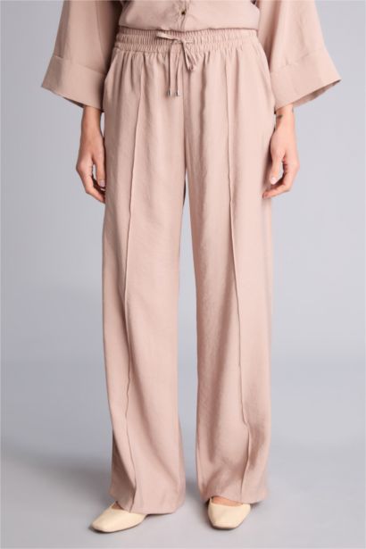 Wıde Leg Yüksek Bel Modal Pantolon