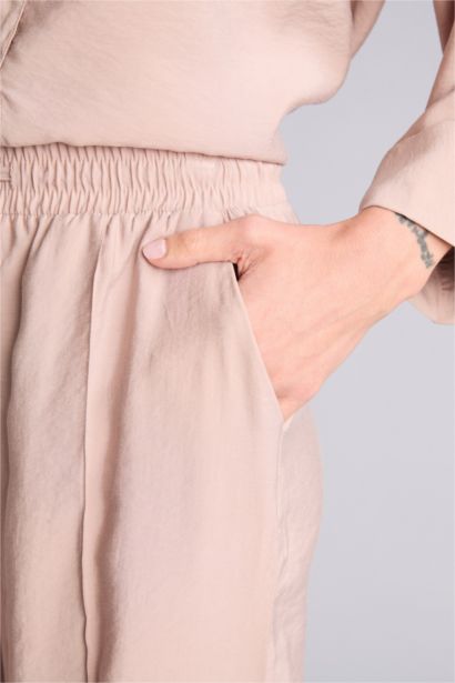 Wıde Leg Yüksek Bel Modal Pantolon