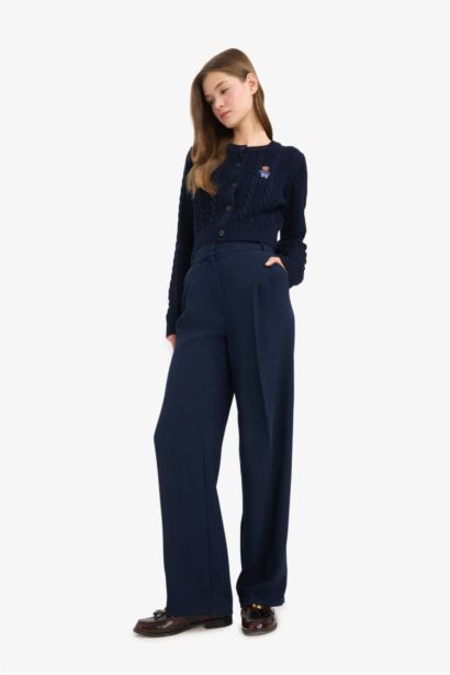 Трикотажный кардиган Coool Regular Fit с круглым вырезом и пуговицами