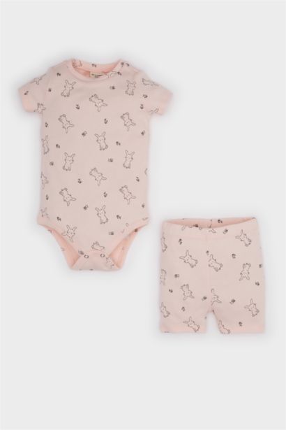 Ensemble Body et Short imprimé pour bébé fille