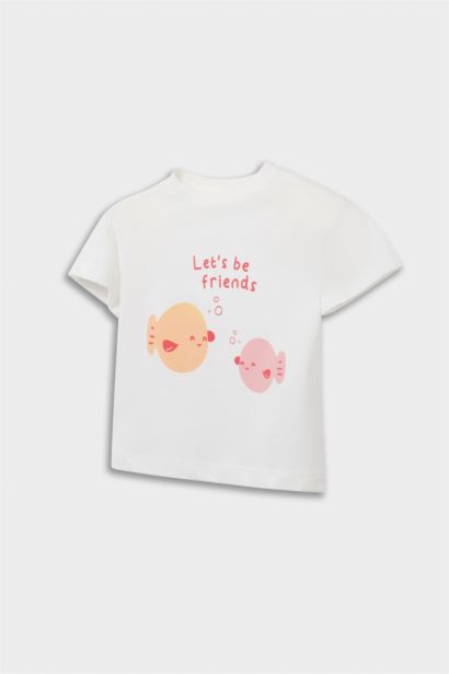 Baby Girl 2 piece Short Sleeve Snap Body