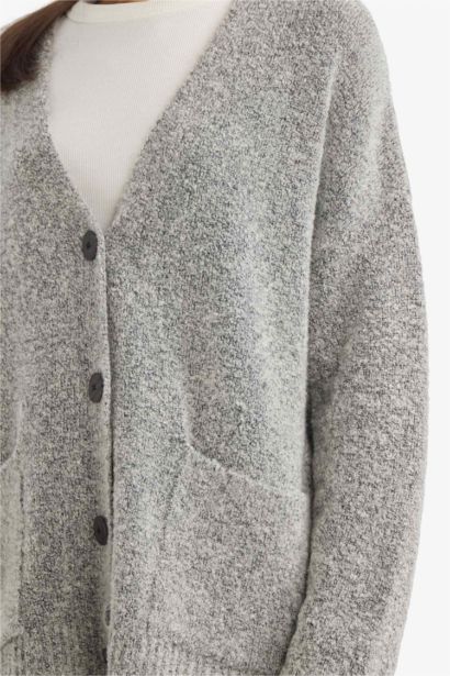 Oversıze V Yaka Hırka