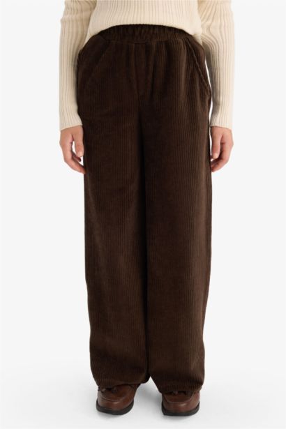 Girl Wide Leg Corduroy Trousers