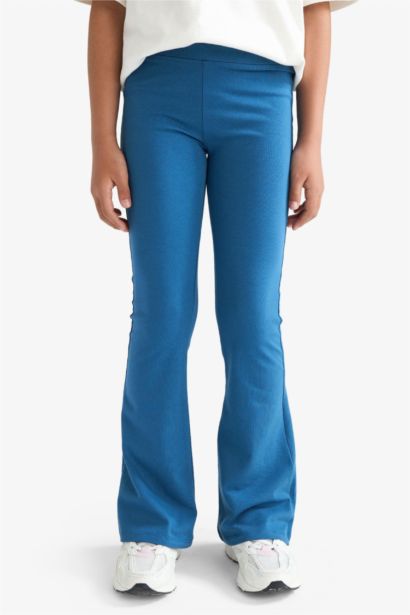 Girl Flare Fit Ribbed Camisole Trousers