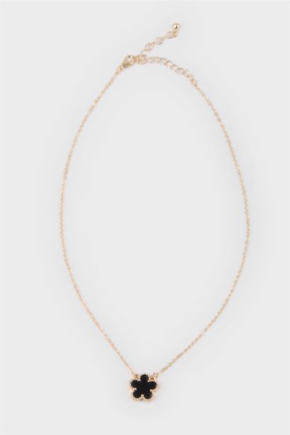 سلسله حريمي ذهبي اسود فلورال