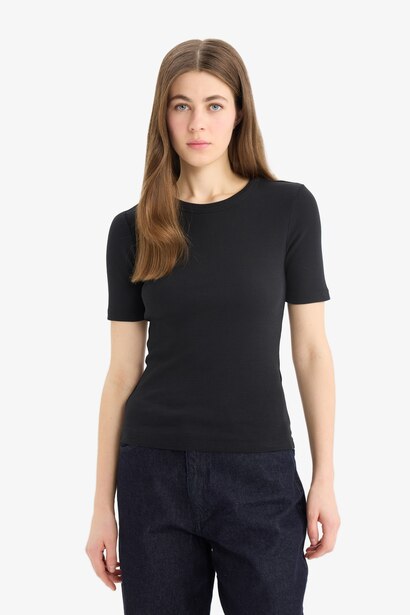 Slim Fit Camisole Short Sleeve T-Shirt