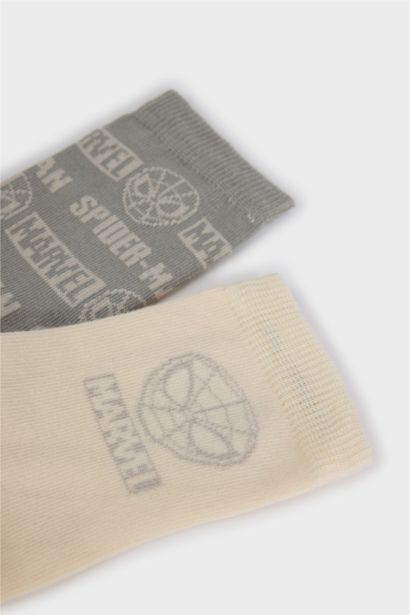 Lot de 2 Chaussettes longues en coton Spiderman pour garçon