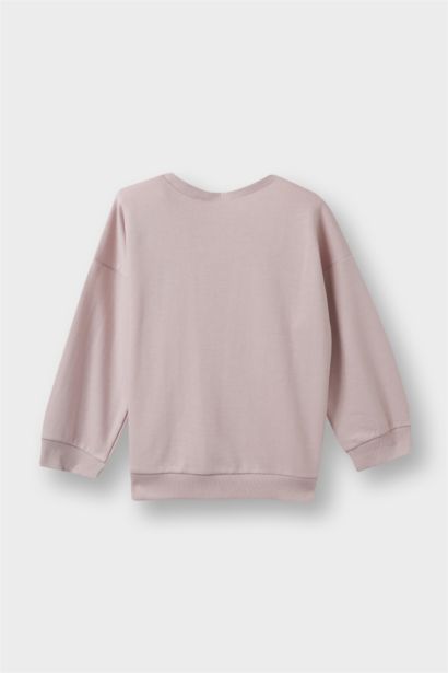 Baby Girl Regular Fit Crew Neck Floral Sweatshirt