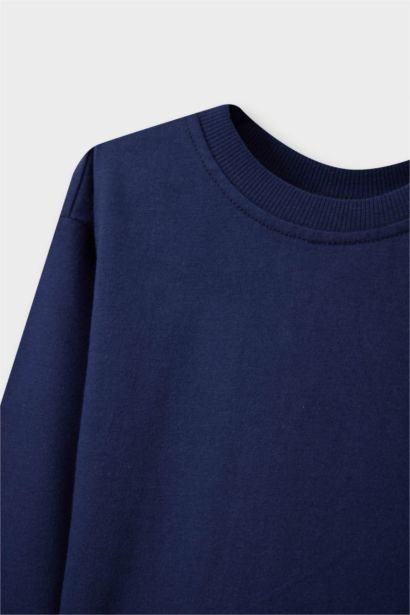 تيشيرت سادة ولادي ردن طويل قصة عادية بياخة مستديرة