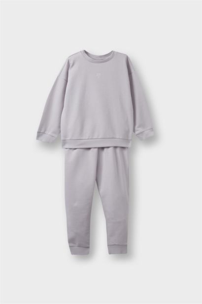 Baby Girl Basic Sweatshirt Sweatpants 2 Piece Set
