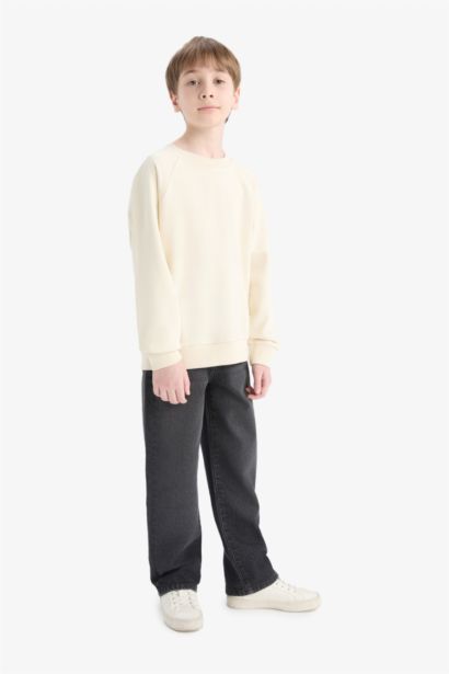 Boy Basic Crew Neck Sweatshirt