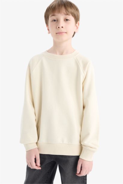 Boy Basic Crew Neck Sweatshirt