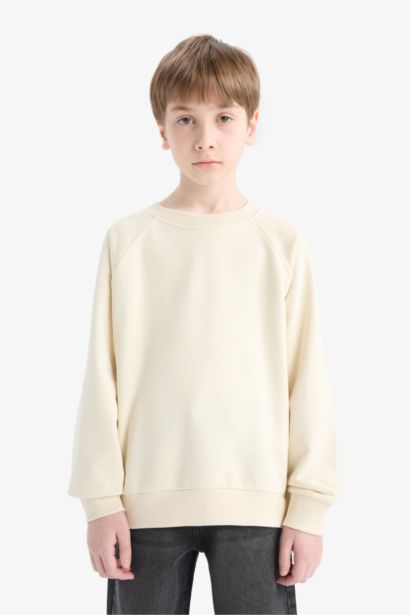 Boy Basic Crew Neck Sweatshirt