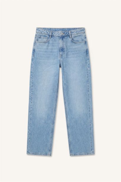 %100 Pamuk Baggy Fit Jean Pantolon