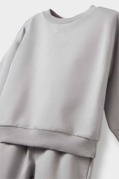 Baby Boy Basic Sweatshirt Sweatpants 2 Piece Set