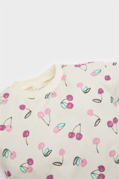 Ensemble T-shirt à motifs de cerises et Short pour bébé fille