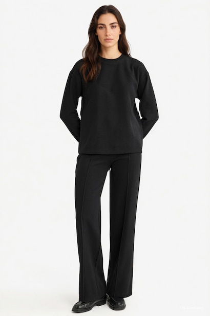 Straight Fit Trousers