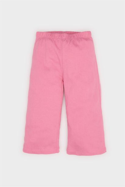 2'li Takım Çiçekli Kısa Kollu Bluz Beli Lastikli Pantolon Kız Bebek