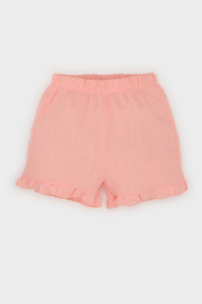 Girl Floral Poplin Blouse Shorts 2 Piece Set