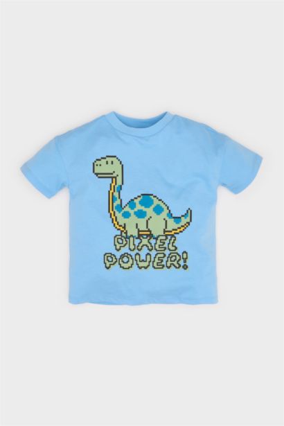 T-shirt imprimé dinosaure à manches courtes pour bébé garçon