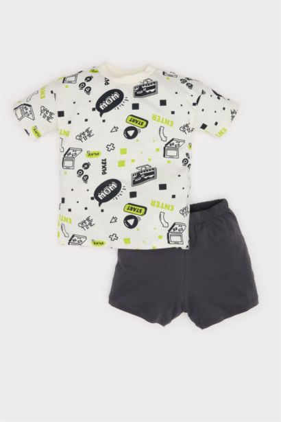 Baby Boy Printed T-Shirt Shorts 2 Piece Set