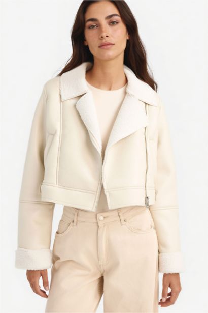 Regular Fıt Suni Kürk Astarlı Mont