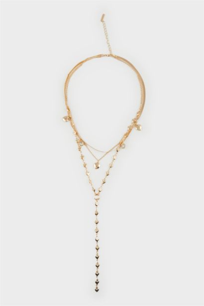 Woman Gold Y Necklace