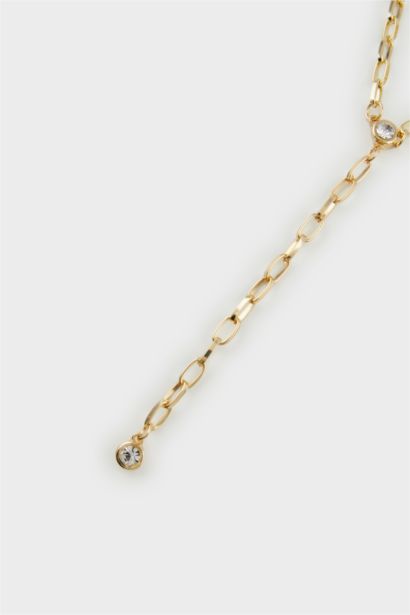 Woman Gold Y Necklace