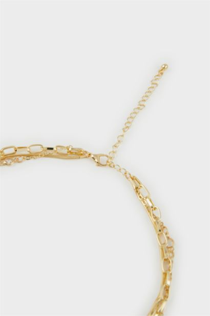 Woman Gold Y Necklace