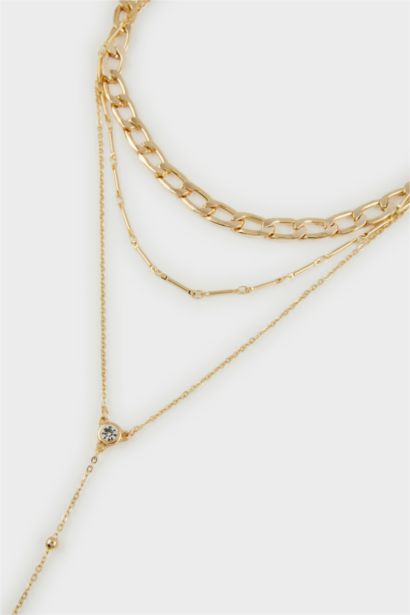 Woman Gold Y Necklace