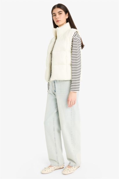 Gilet doudoune à fermeture zip Coupe régulière