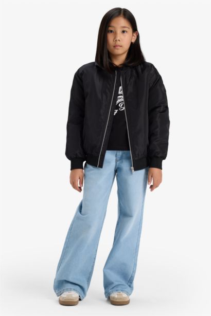 Jacket imperméable à fermeture zip pour fille