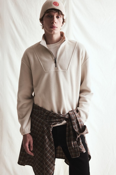 Boxy Fit fleece Sweatshirt
