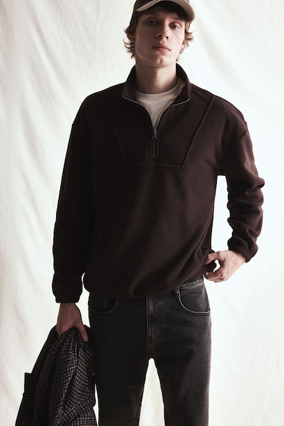 Boxy Fit fleece Sweatshirt