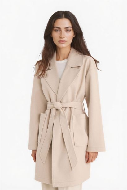 جاكيت جوخ قصة عادية بحزام