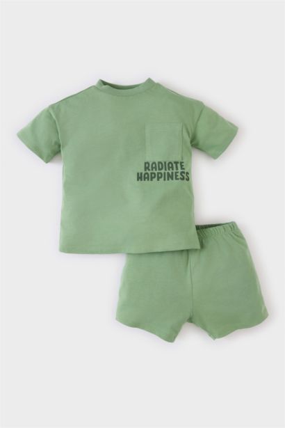 Baby Boy Printed T-Shirt Shorts 2 Piece Set