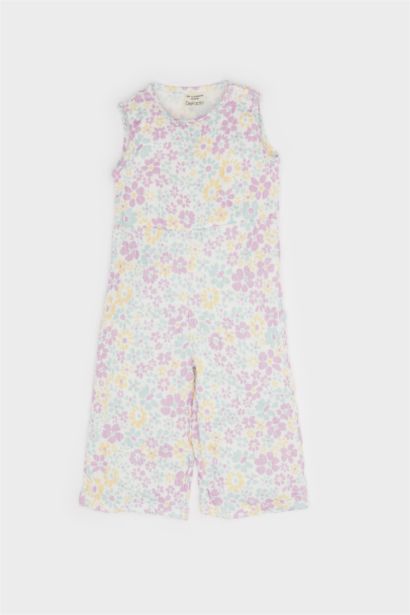 Combinaison fleurie pour bébé fille