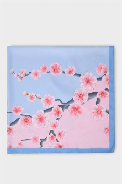 Woman Floral Hijab Shawl