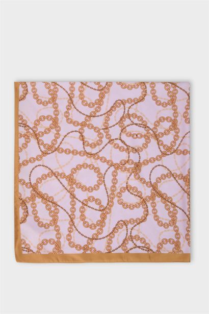 Woman Patterned Hijab Shawl