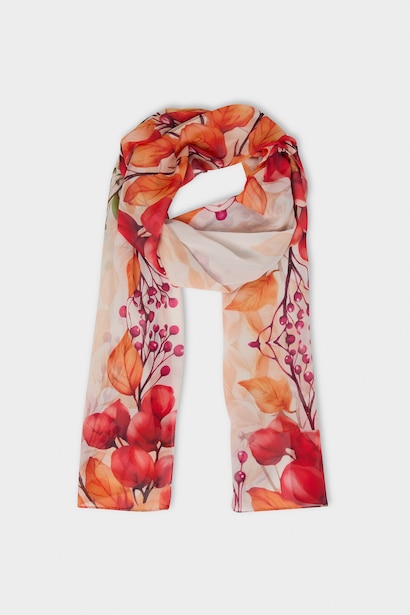 Woman Printed Hijab Shawl