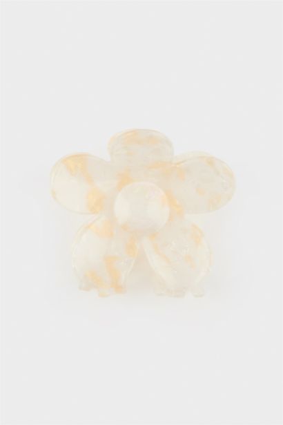 Kadın Çiçek Motifli Mandal Toka