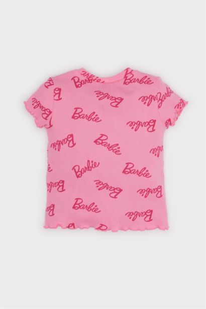 T-shirt imprimé Barbie à col rond pour bébé fille