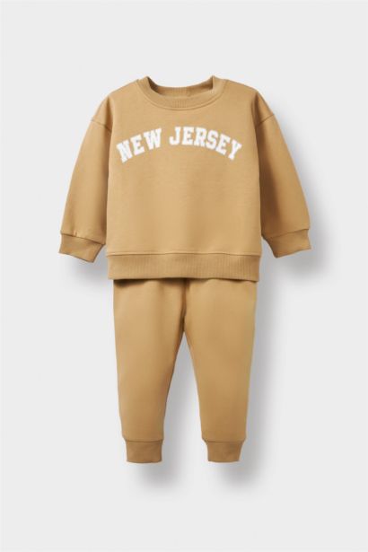 Baby Boy Printed Sweatshirt Sweatpants 2 Piece Set