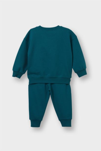 Baby Boy Slogan Printed Thin Fabric Soft Lining 2 Piece Set