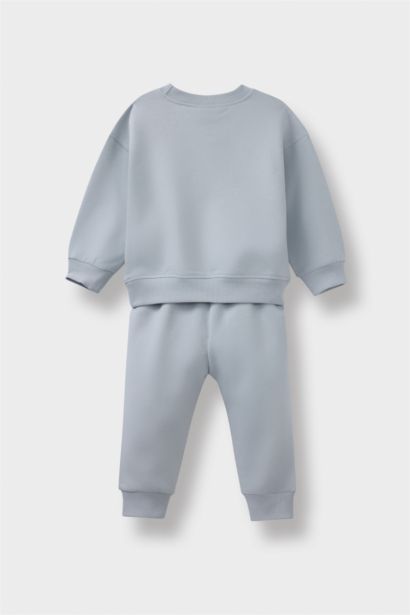 Baby Boy Printed Sweatshirt Sweatpants 2 Piece Set