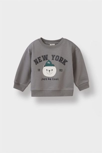 Baby Boy Printed Sweatshirt Sweatpants 2 Piece Set