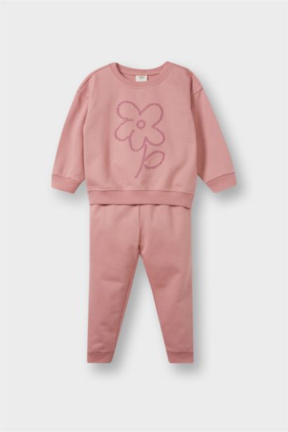 Baby Girl Soft Sweatshirt Sweatpants 2 Piece Set